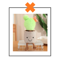 Kawaii knuffel plantje cactus groen